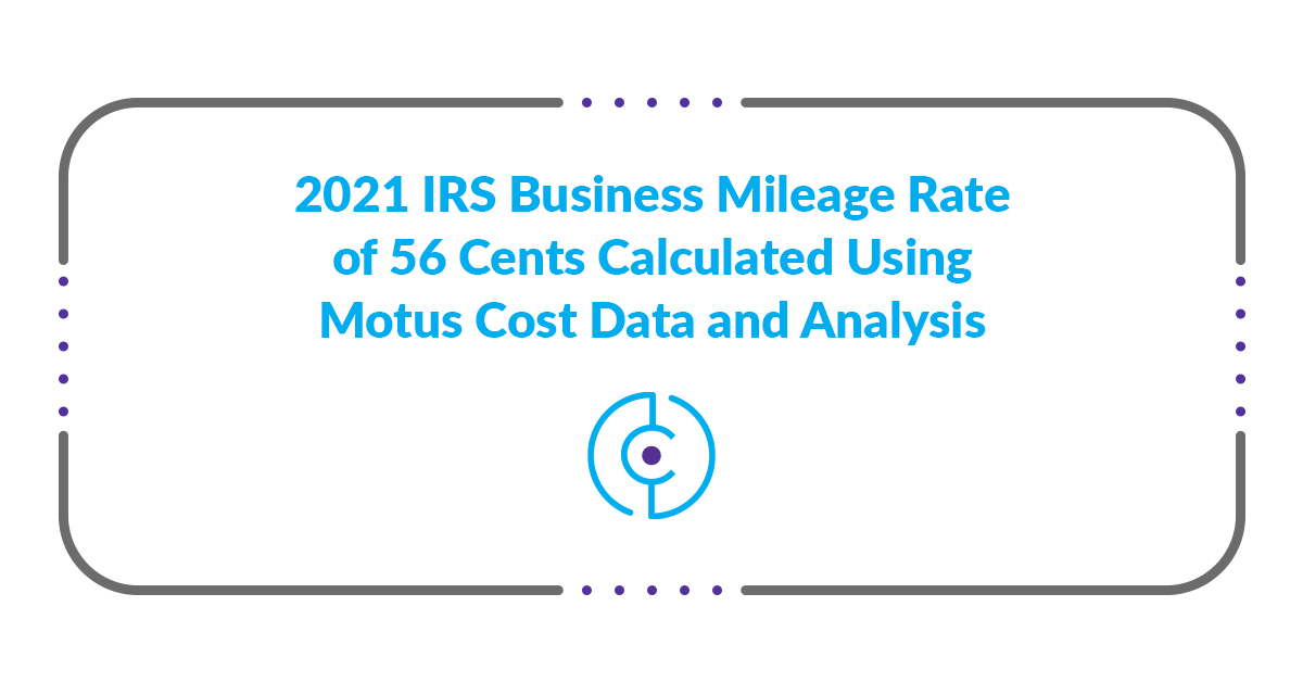 2021 IRS Business Mileage Rate Of 56 Cents Calculated 