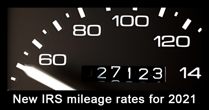 IRS Issues Standard Mileage Rates 2021