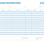 Mileage Tracker Sheet 25 Printable IRS Mileage Tracking
