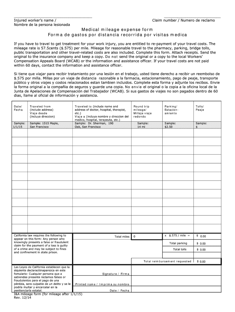 Tax Forms For Mileage Claims Fill Out And Sign Printable 